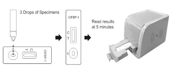 Het stabiele van de de Testlezer van Igfbp -1 Snelle van de de Cassette Vaginale Afscheiding Certificaat van Ce