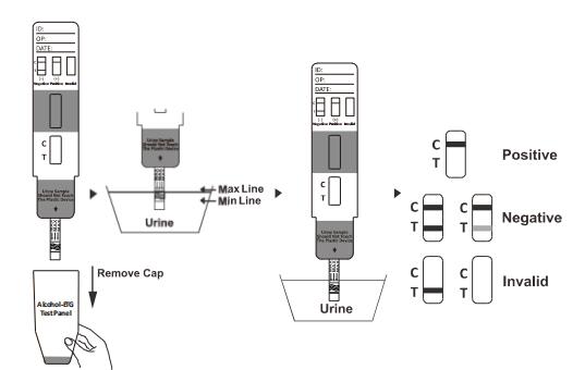 Van de alcohol (ALC) Test van de de Uitrustingen ontdekken de Snelle Kenmerkende Cassette/Peilstok/Comité Testuitrustingen Aanwezigheid in Urine met Ce