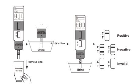Cassette/Peilstok/Comité Ethylurine 500 van Glucuronide (ETG) Druggebruik Van ng/mL*1000 ng/mL Snelle Testuitrusting voor de Diagnose