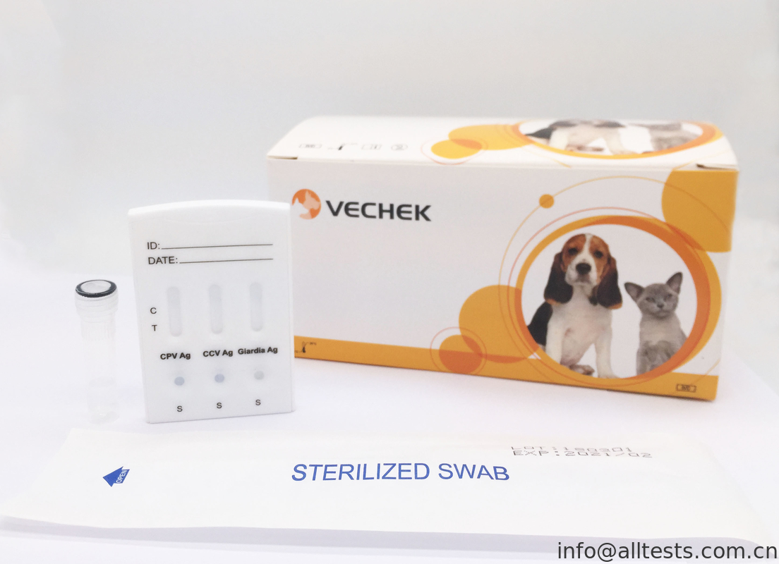 Canine CPV + CCV + Giardia Lamblia Antigen Combo Rapid Rapid Diagnostic Kit Cassette