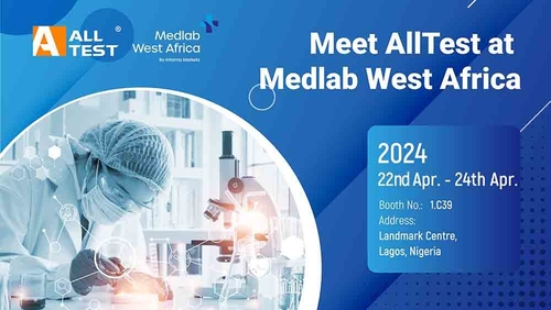 Het laatste nieuws van het bedrijf over Ontmoet AllTest in Medlab West Afrika