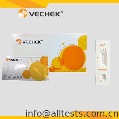 Goede prijs. COC Rapid Test voor urine met 5 minuten leestijd Hoogte nauwkeurigheid Geen apparatuur vereist online