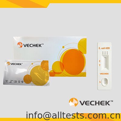 Goede prijs. Bovine E.coli Antigeen Sneltest Cassette voor Feces 10 Minuten Leestijd Hoge Nauwkeurigheid Eenvoudige Bediening online