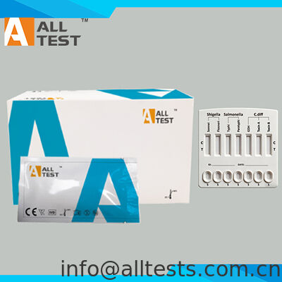 Goede prijs. Snelle test voor bacteriële diarree voor Shigella/Salmonella/C.diff met snelle resultaten in 10 minuten, hoge nauwkeurigheid en eenvoudige visuele interpretatie online