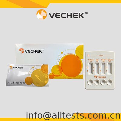 Goede prijs. Hondencombo Rapid Test Cassette voor Ehrlichia Anaplasma Babesia Leptospira Antilichamen met snelle resultaten Hoge nauwkeurigheid Eenvoudige operatie online