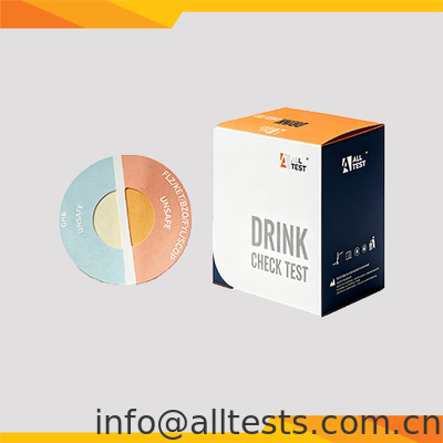 Goede prijs. Drink Check Test Sticker voor onmiddellijke veiligheidscontrole van dranken met een leestijd van 1 seconde en detectie van 18 analyten online