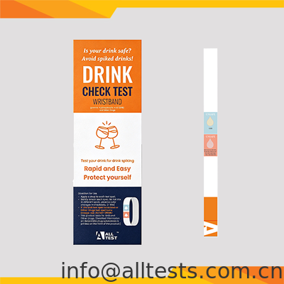 Goede prijs. Drink Check Test Polsband met 1 seconde leestijd detecteert 18 analyten via een druppelmonster online