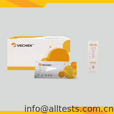 Goede prijs. CDV-antilichaam Rapid Test Cassette voor Canine Distemper Virus met 10 minuten leestijd en hoge nauwkeurigheid voor volbloed/serum/plasma online