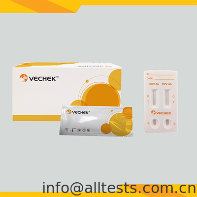 Goede prijs. CDV+CPV-antilichaamcombo Rapid Test Cassette voor hondendistemper en parvovirus met 10 minuten leestijd en hoge nauwkeurigheid online