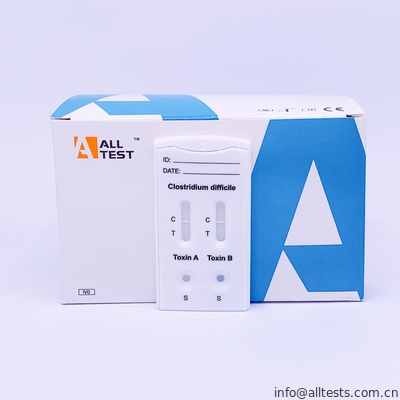 Good price Van de Stroomimmunochromatographic van Ce Zij van het de Analysesclostridium van de de Toxinea+ Toxine B Combo difficile Snelle de Testcassette online