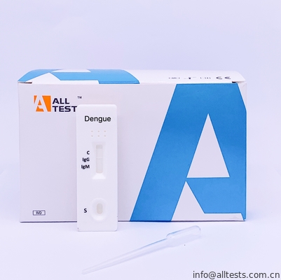 Good price Dengue IgG / IgM Ab Rapid Test Cassette One Step Diagnostic Bloedonderzoek Tropische infectieziekteonderzoek Igg test online
