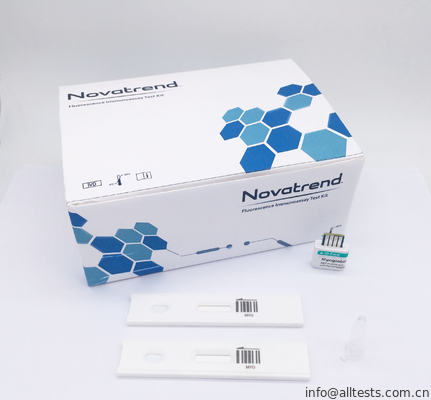 Good price Myoglobin het Gebruik van de diagnostische testsuitrusting door Novatrend-fluorescentieimmunoassay Analysator in Menselijk geheel bloed /serum /plasma online