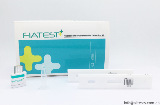Good price Myoglobin (MYO) het Snelle Gebruik van de Lezingstest door Fiatest GAAT fluorescentieimmunoassay Analysator in Menselijk geheel bloed /serum /plasma online