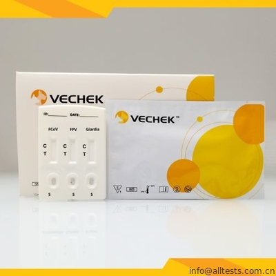 Good price FCoV + FPV + van het Antigeencombo van Giardia Lamblia Specimen van de Testfaecaliën het Snelle online